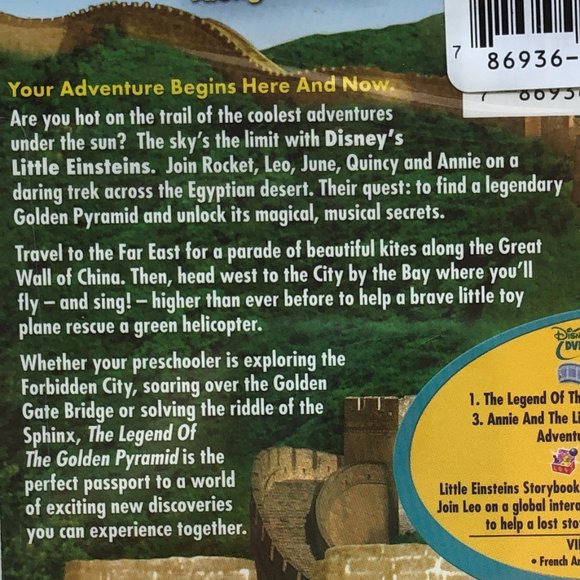 Little Einsteins 2 DVD's Rocket's Firebird Rescue & Legend Of The Golden Pyramid - Picture 11 of 11